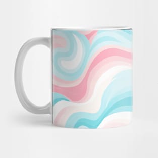 Pastel Ripples: Modern Abstract Waves Unleashed Mug